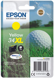 Epson Original 34XL Golfball Druckerpatrone gelb 950 Seiten 10,8ml (C13T34744010)