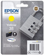 Epson Original 35 Schloss Druckerpatrone gelb 650 Seiten 9,1ml (C13T35844010)