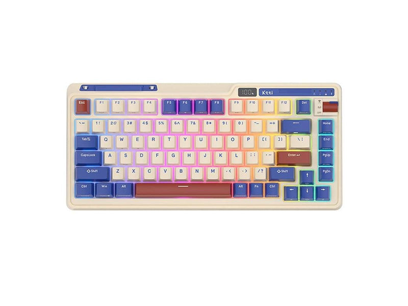 Royal Kludge KZZI K75 pro RGB mechanical keyboard Moment Switch (retro-blue) - Gaming Tastaturen - Blau