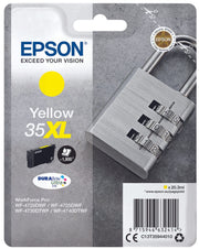 Epson Original 35XL Schloss Druckerpatrone gelb 1900 Seiten 20,3ml (C13T35944010)