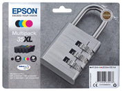 Epson Original 35XL Schloss Druckerpatronen 4er Multipack schwarz cyan magenta gelb (C13T35964010)