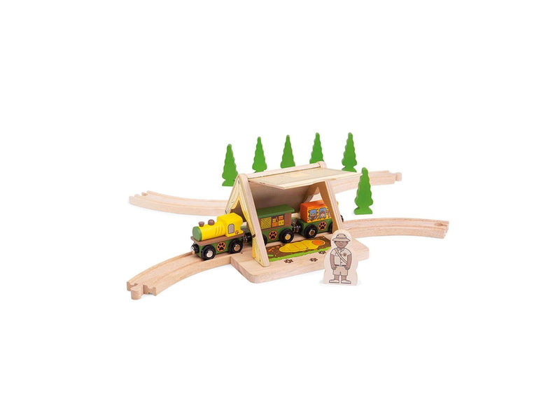 Bigjigs Wooden Rails Safari Tent