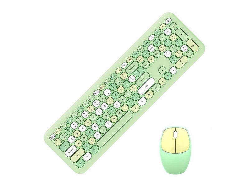 Mofii Wireless keyboard + mouse set MOFII 666 2.4G (Gree - Tastatur & Maus Set - Grün