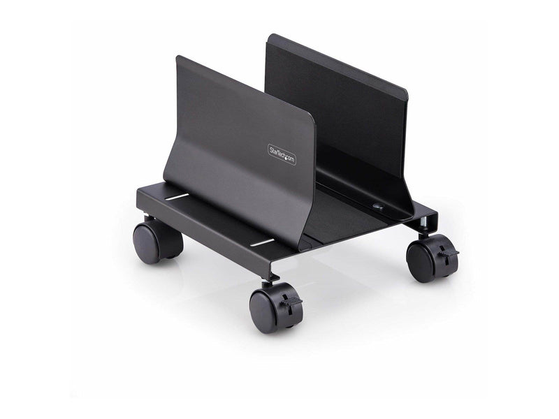 StarTech.com Computer Tower Cart Rolling CPU Caddy w/ Wheels Adjustable cart - for personal computer - black 21 kg