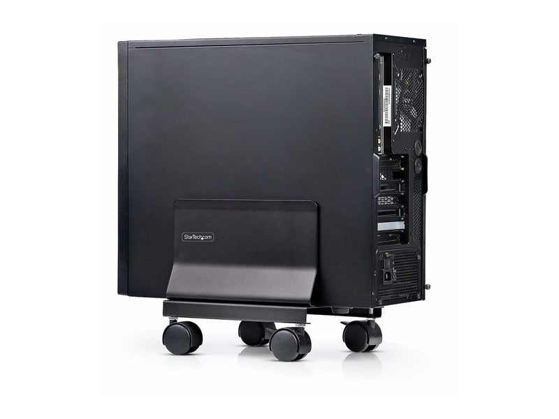 StarTech.com Computer Tower Cart Rolling CPU Caddy w/ Wheels Adjustable cart - for personal computer - black 21 kg
