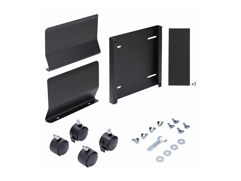 StarTech.com Computer Tower Cart Rolling CPU Caddy w/ Wheels Adjustable cart - for personal computer - black 21 kg