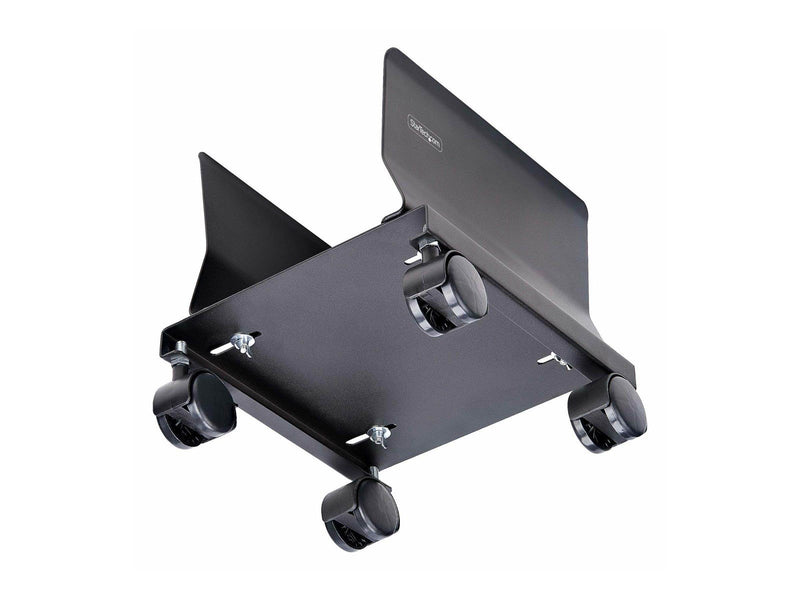 StarTech.com Computer Tower Cart Rolling CPU Caddy w/ Wheels Adjustable cart - for personal computer - black 21 kg