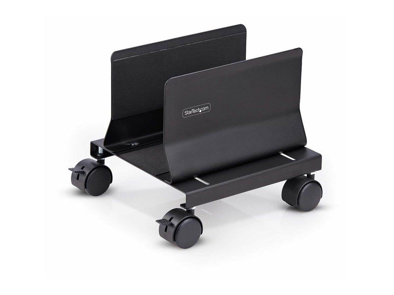 StarTech.com Computer Tower Cart Rolling CPU Caddy w/ Wheels Adjustable cart - for personal computer - black 21 kg