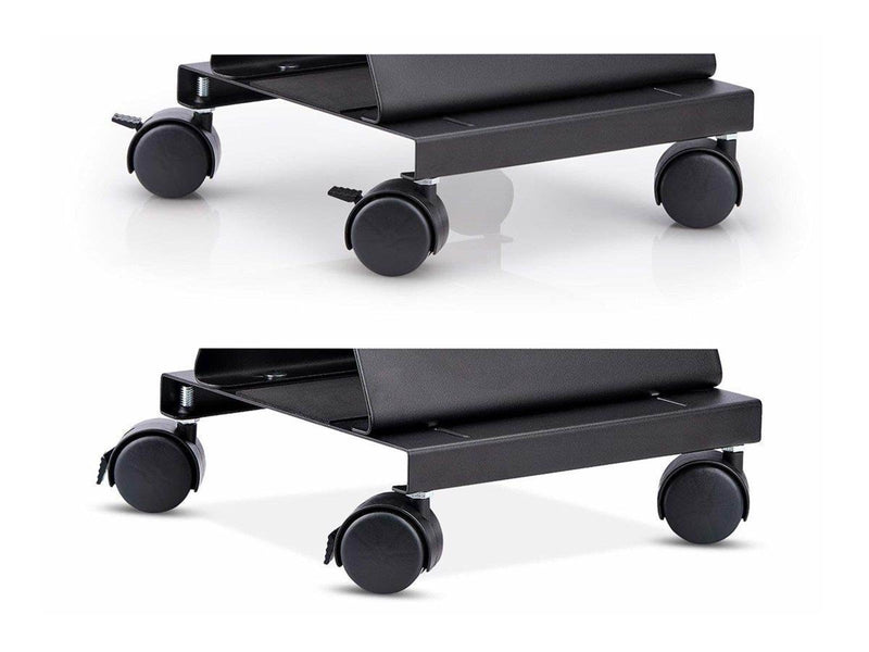 StarTech.com Computer Tower Cart Rolling CPU Caddy w/ Wheels Adjustable cart - for personal computer - black 21 kg