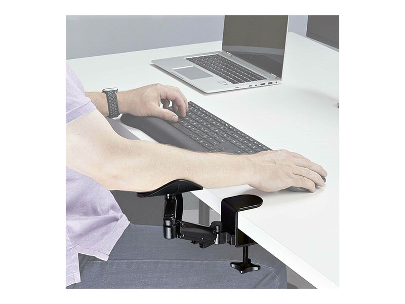 StarTech.com Adjustable Arm Rest For Desk Clamp-On Install/No Drilling mounting kit - black 5 kg