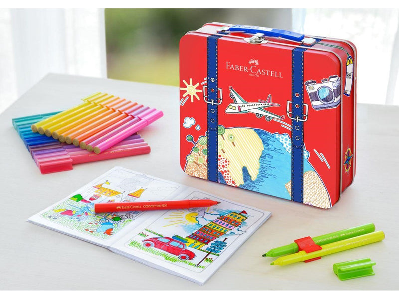 Faber Castell Connector felt tip pen suitcase