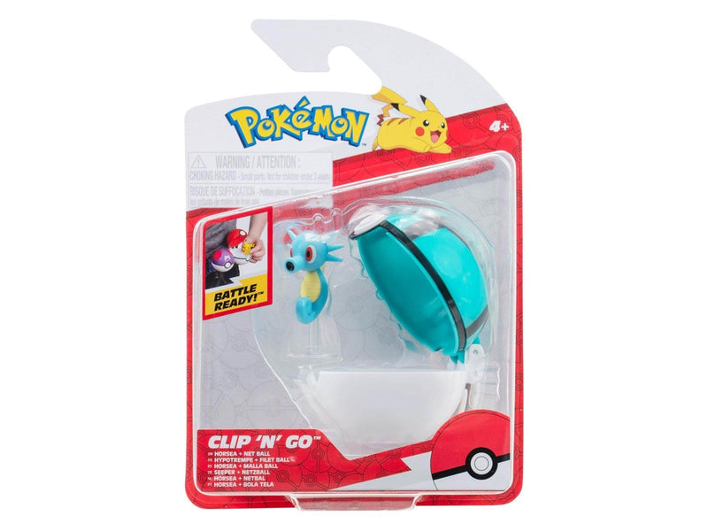 Pokemon Clip 'N' Go Horsea and Net Ball