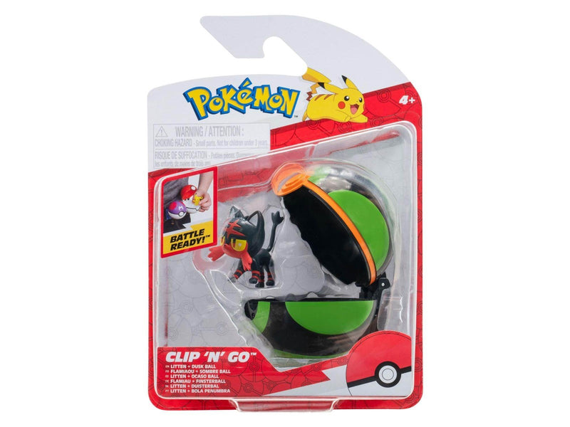 Pokemon Clip 'N' Go Litten & Dusk Ball