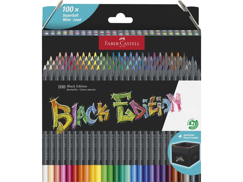 Faber Castell Black Edition Colour Pencils (100 pcs)