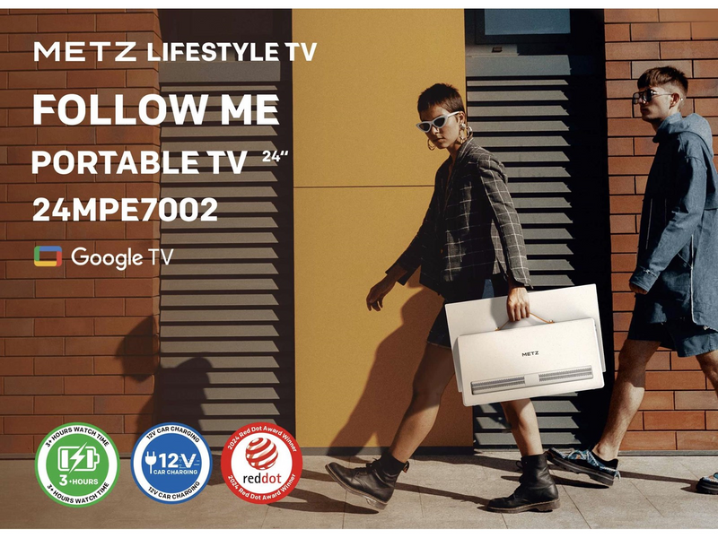 METZ 24" Flachbild TV LED 1080p (Voll HD) 24MPE7002Z