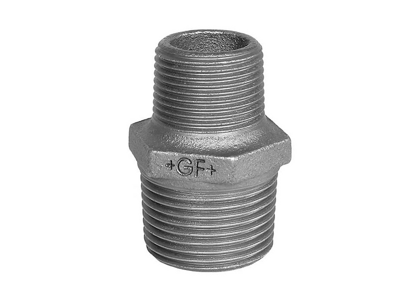 +GF+ nipple black 3/8 - 1/4''