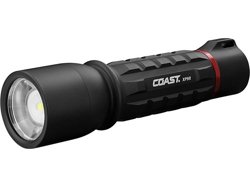 Coast Flashlight XP9R 1000 lumen rechargeable slide Focus Beam Lock IP54