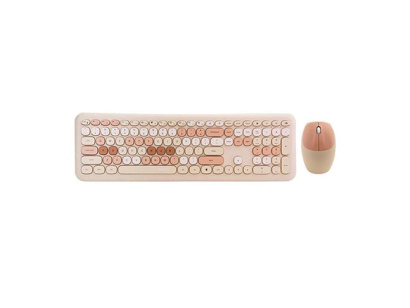 Mofii Wireless keyboard + mouse set 666 2.4G (beige) - Tastatur & Maus Set - Beige