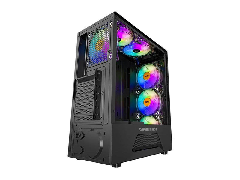 Darkflash Computer case LEO (black) - Gehäuse - Miditower - Schwarz
