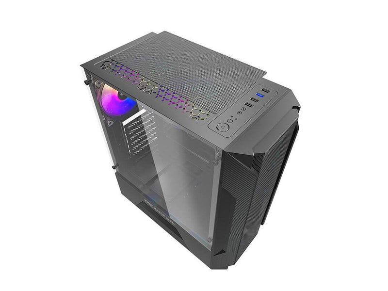 Darkflash Computer case LEO (black) - Gehäuse - Miditower - Schwarz
