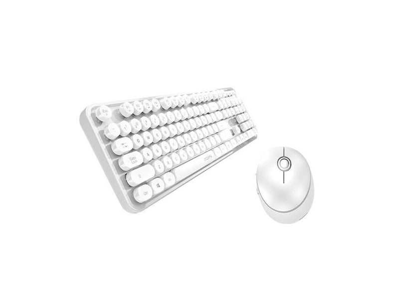 Mofii Wireless keyboard + mouse set Sweet 2.4G (white) - Tastatur & Maus Set - Weiss