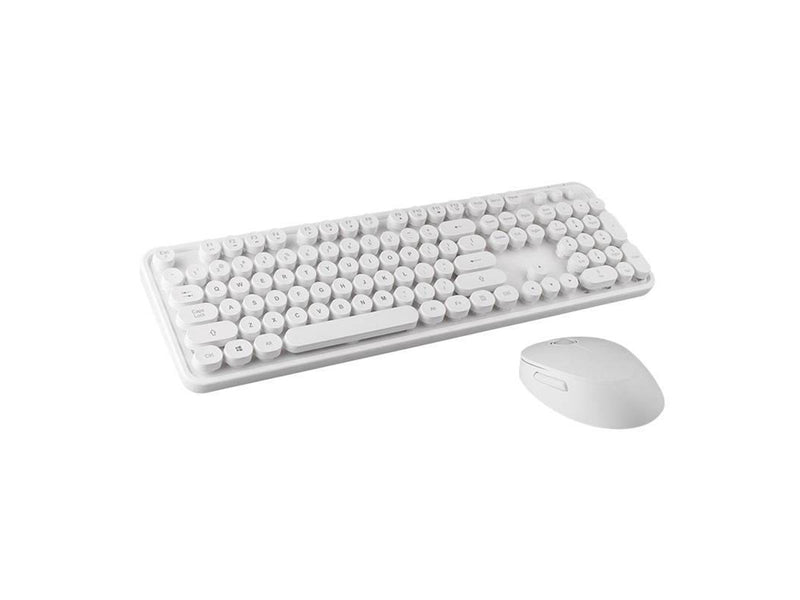 Mofii Wireless keyboard + mouse set Sweet 2.4G (white) - Tastatur & Maus Set - Weiss