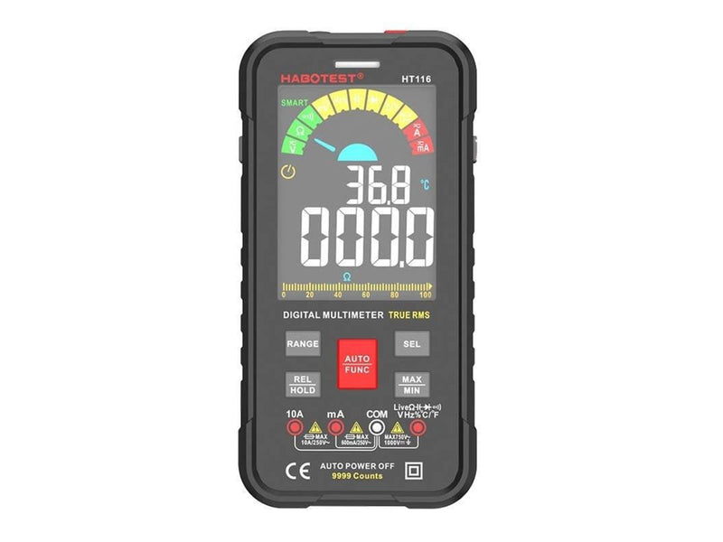 Habotest Digital Universal Multimeter HT116 True RMS  NCV