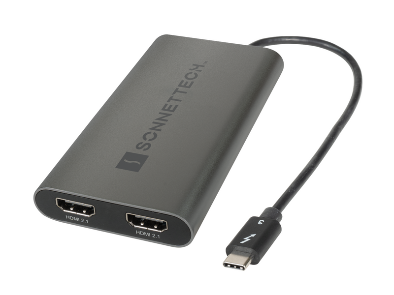 Sonnettech Thunderbolt Dual 4K HDMI 2.1 Adapter USB-Hubs - 2 - Grau