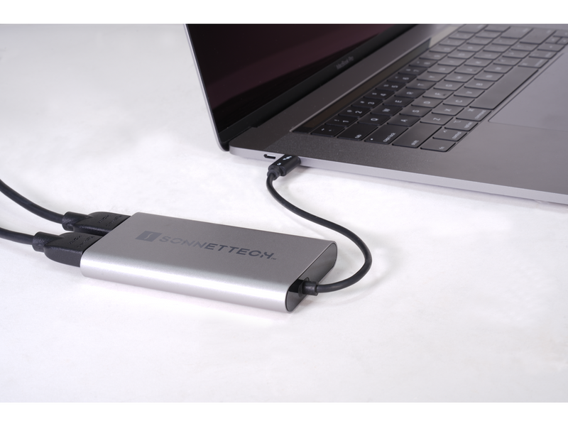 Sonnettech Thunderbolt Dual 4K HDMI 2.1 Adapter USB-Hubs - 2 - Grau