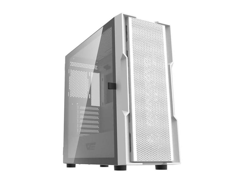 Darkflash Computer case DK431 + 4 fans (white) - Gehäuse - Miditower - Weiß