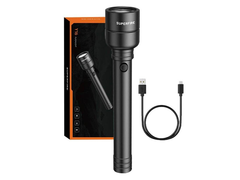 Superfire Flashlight Y16 1700lm USB-C