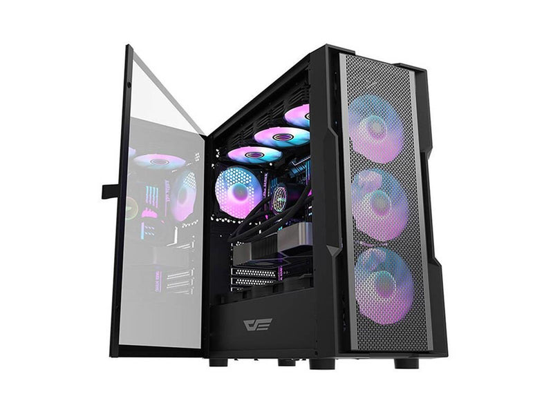 Darkflash Computer case DK431 Mesh (black) - Gehäuse - Miditower - Schwarz