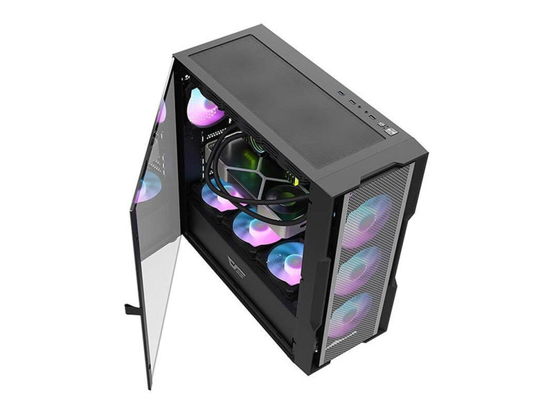 Darkflash Computer case DK431 Mesh (black) - Gehäuse - Miditower - Schwarz