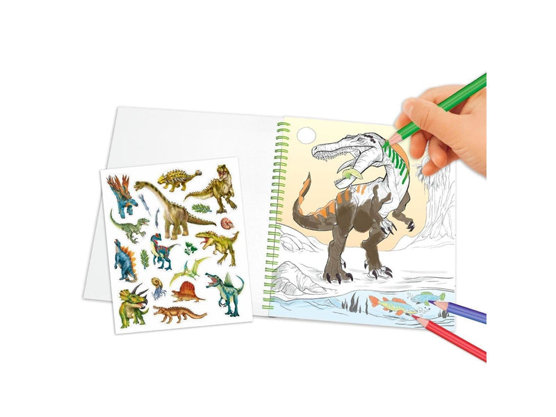Dino World Colouring Book with Reversible Seqins