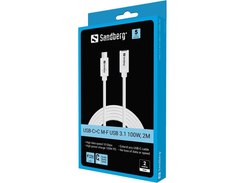 Sandberg USB-C to USB-C Extension Cable - 2m