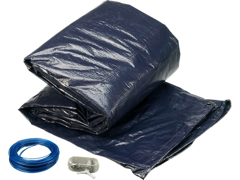 GRE Pool Cover Winter for Oval Pool Size 500 x 300 cm