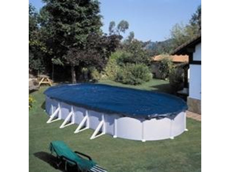 GRE Pool Cover Winter for Oval Pool Size 610 x 375 cm