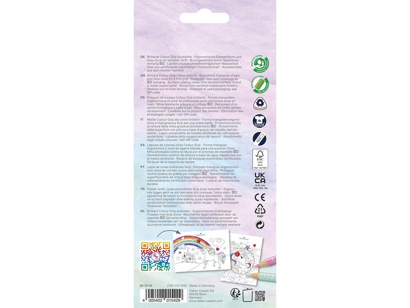 Faber Castell Colour Grip Colour Pencil Unicorn (13 pcs)