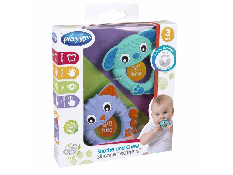 Playgro Soothe and Chew Silicone Teethers