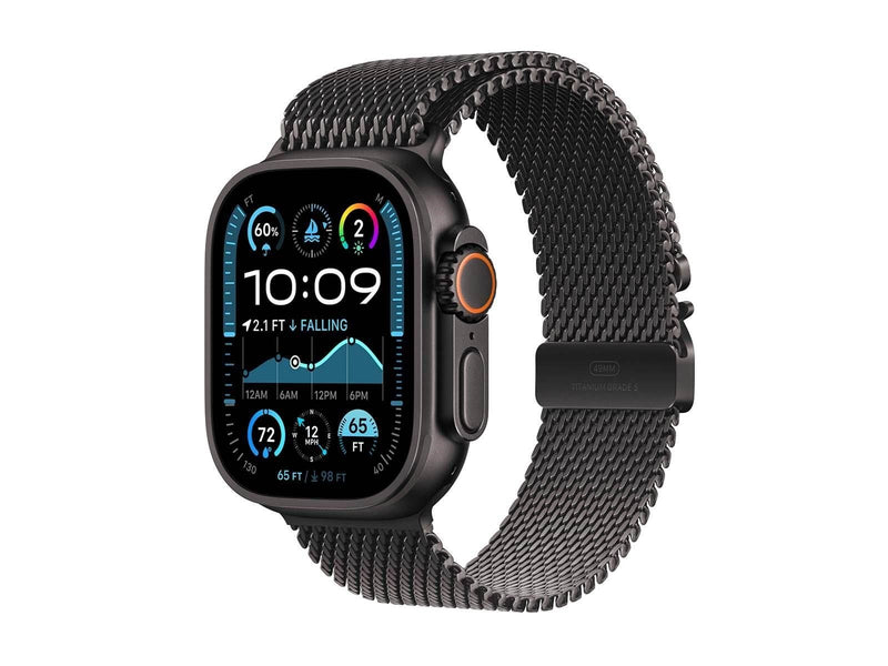 Apple Watch Ultra 2 GPS + Cellular 49mm - Black Titanium Case with Black Titanium Milanese Loop - L