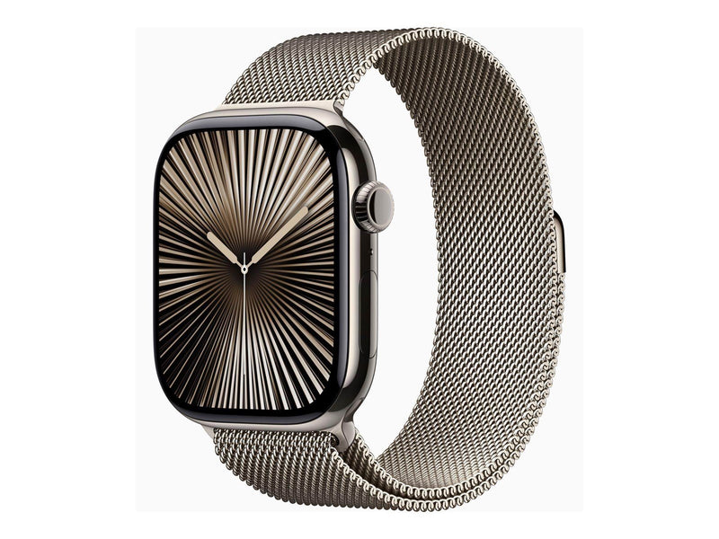 Apple Watch Series 10 GPS + Cellular 46mm - Titanium Case with Milanese Loop - S/M