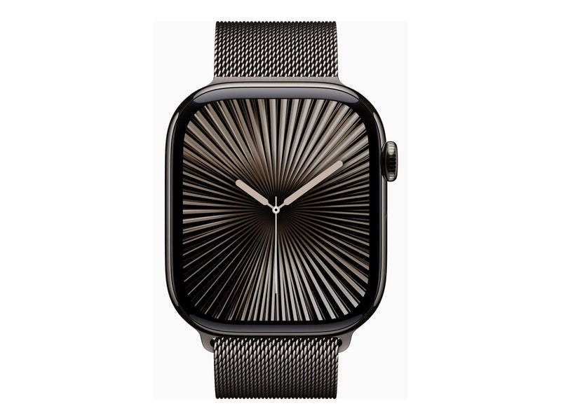 Apple Watch Series 10 GPS + Cellular 46mm - Slate Titanium Case with Slate Milanese Loop - S/M
