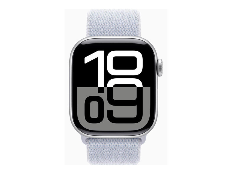 Apple Watch Series 10 GPS 42mm - Silver Aluminium Case with Blue Cloud Sport Loop