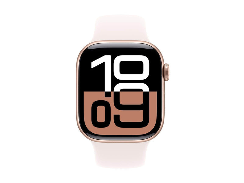 Apple Watch Series 10 GPS 42mm - Rose Gold Aluminium Case with Light Blush Sport Band - S/M
