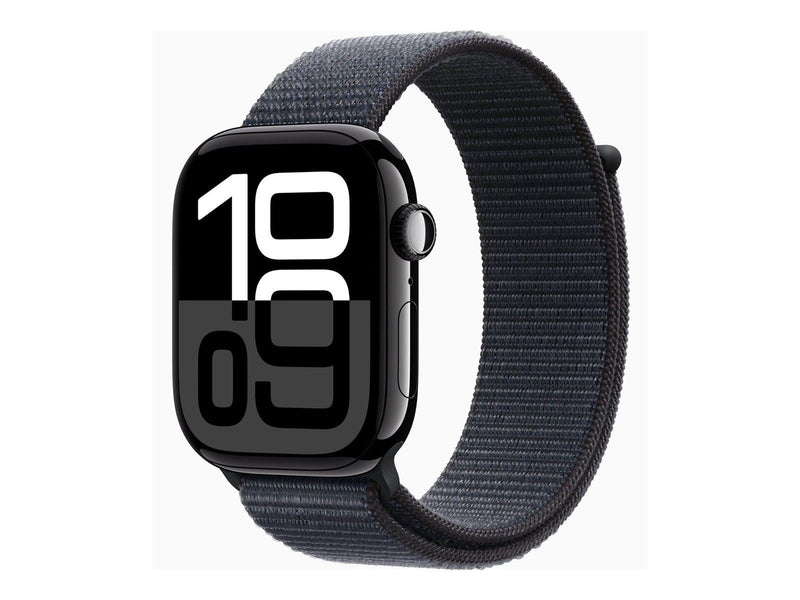 Apple Watch Series 10 GPS 46mm - Jet Black Aluminium Case with Ink Sport Loop