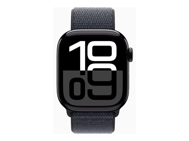 Apple Watch Series 10 GPS + Cellular 42mm - Jet Black Aluminium Case with Ink Sport Loop