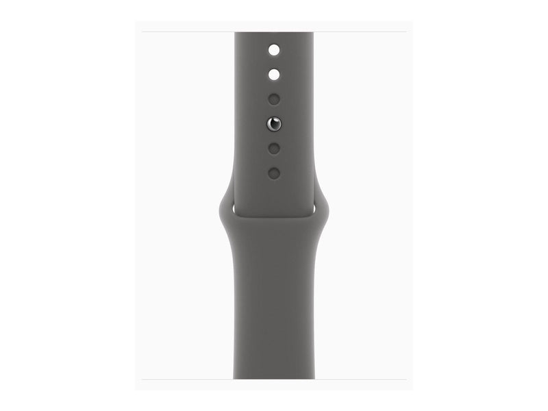 Apple Watch Series 10 GPS + Cellular 42mm - Titanium Case with Stone Grey Sport Band - S/M