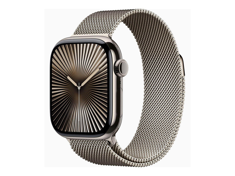 Apple Watch Series 10 GPS + Cellular 42mm - Titanium Case with Milanese Loop