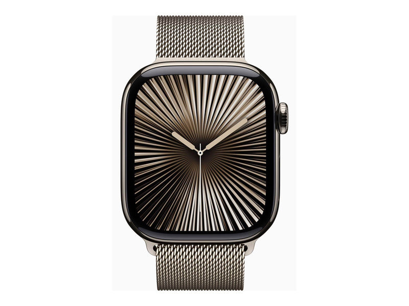 Apple Watch Series 10 GPS + Cellular 42mm - Titanium Case with Milanese Loop