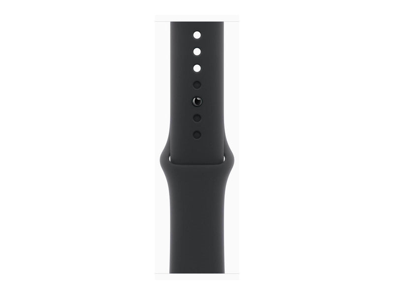 Apple Watch Series 10 GPS + Cellular 46mm - Jet Black Aluminium Case with Black Sport Band - S/M
